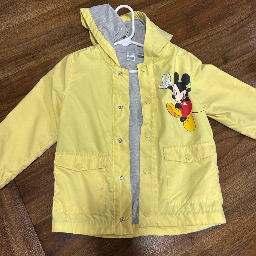 Disney Kids Yellow Mickey Mouse Raincoat